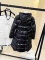 Пуховик женский Moncler женский пух перо черный z4154738-1-6