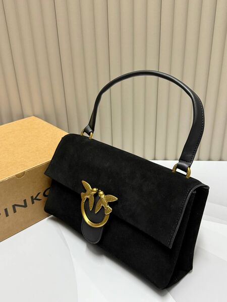 Сумка Pinko женский замша черный e5522048-1-2