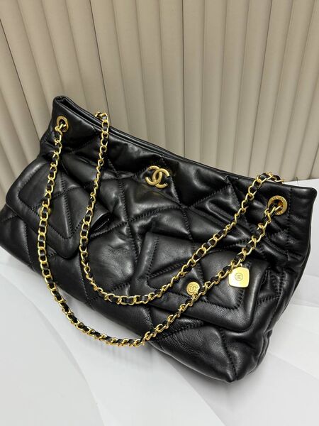 Сумка Chanel женский кожа черный a1307447-1-9