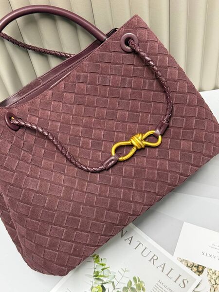 Сумка Bottega Veneta женский замша бордовый u8846036-1-3