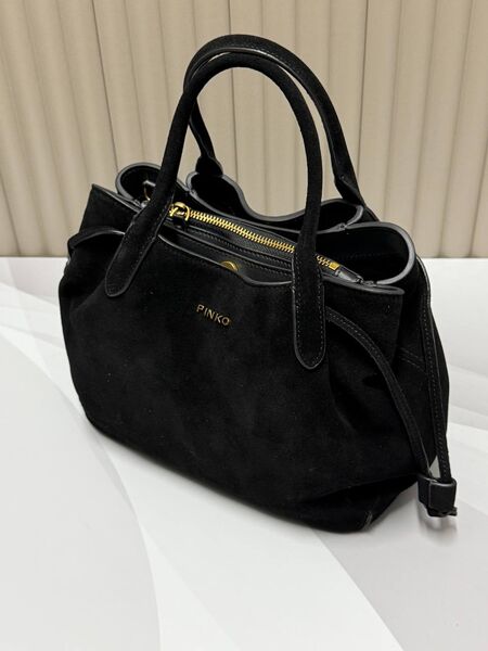 Сумка Pinko женский замша черный b3657208-1-7