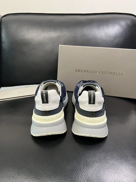 Мужские кроссовки Brunello Cucinelli мужской кожа синий n4878808-1-4