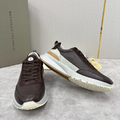 Мужские кроссовки Brunello Cucinelli мужской кожа коричневый j8613758-1-8