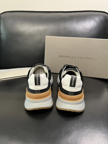 Мужские кроссовки Brunello Cucinelli мужской кожа черный u7242337-1-4