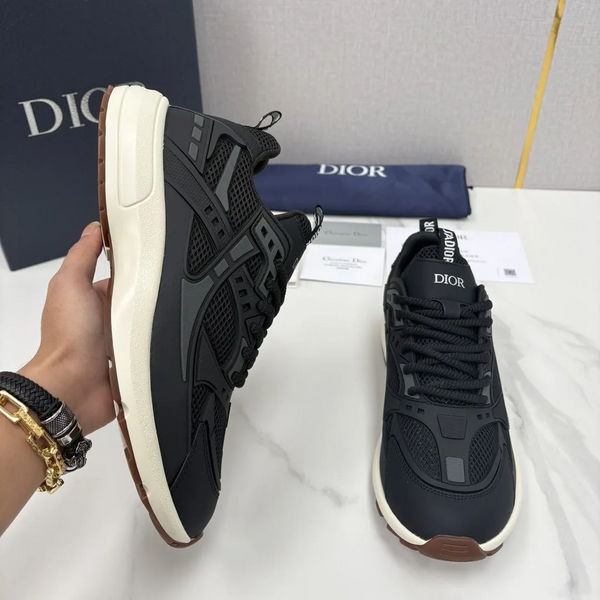 Мужские кроссовки Christian Dior мужской кожа черный n7540272-1-7