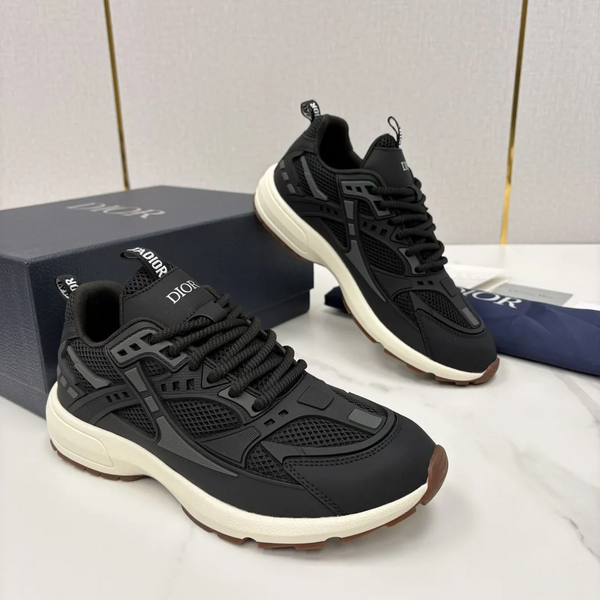 Мужские кроссовки Christian Dior мужской кожа черный n7540272-1-3