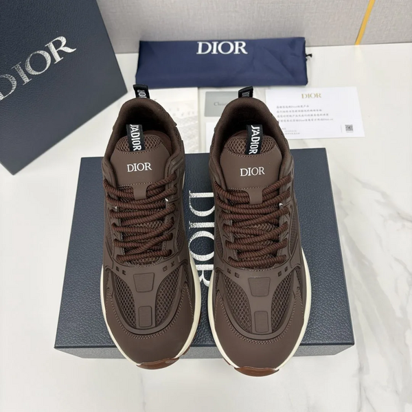 Мужские кроссовки Christian Dior мужской кожа коричневый h6502094-1-2