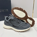 Мужские кроссовки Christian Dior мужской кожа chèvre серый k8218629-1