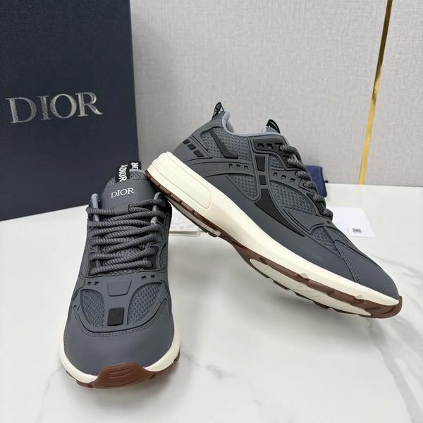 Мужские кроссовки Christian Dior мужской кожа серый k8218629-1-8