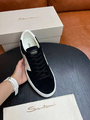 Мужские кеды Santoni мужской замша черный l8114944-1-8