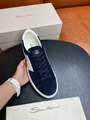 Мужские кеды Santoni мужской замша синий k1548842-1-6