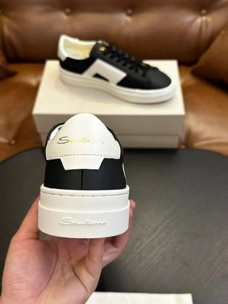Мужские кеды Santoni мужской замша синий z1756001-1-3
