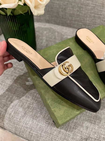 Мюли Gucci женский кожа черный 54780-4