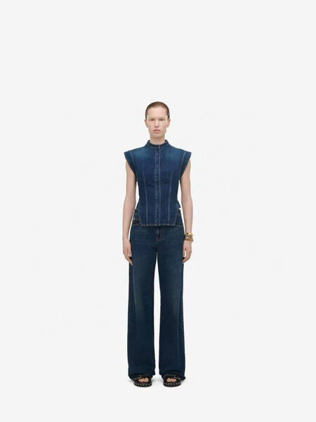 Джинсы Alexander McQueen женский джинса синий 194593-2