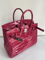 Сумка Hermès Birkin 35 женский кожа бордовый 140347-5