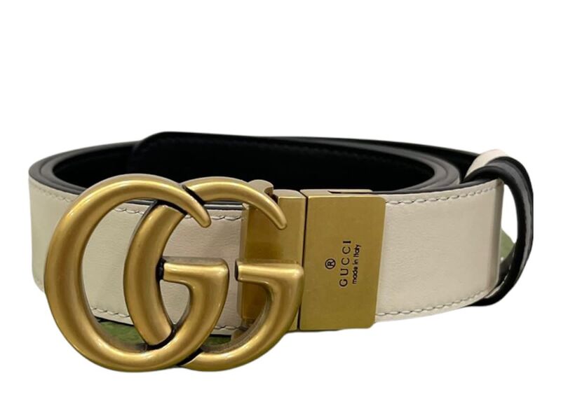 Женский ремень Gucci женский кожа бежевый 21641