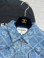 Куртка джинсовка Chanel женский джинса бирюзовый 125748-2