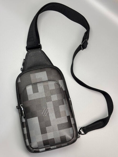Мужская сумка слинг Louis Vuitton мужской кожа графитовый 195361