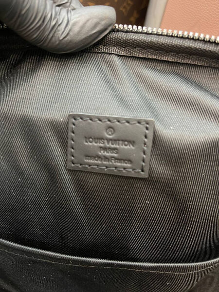 Мужской рюкзак Louis Vuitton мужской кожа черный 171501-6