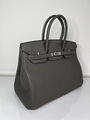 Сумка Hermès Birkin 35 женский кожа графитовый 139837-2