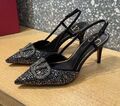 Туфли Valentino женский стразы черный 104633-1