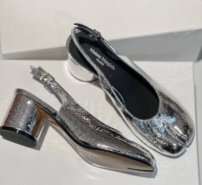 Туфли Maison Margiela женский кожа графитовый 119580