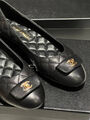 Балетки Chanel женский кожа черный 158409-3