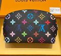Косметичка Louis Vuitton женский кожа черный 174083-1