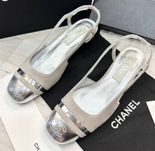 Туфли Chanel женский замша графитовый 137953