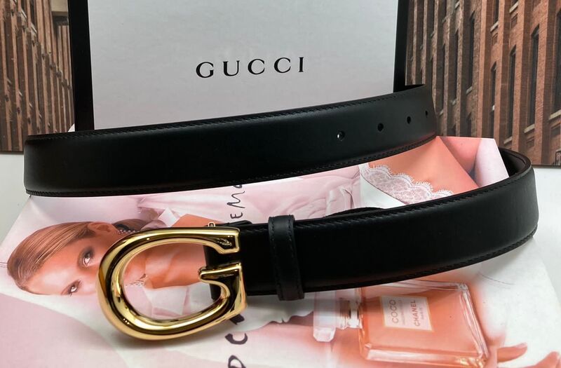 Женский ремень Gucci женский кожа черный 21617