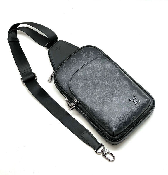Мужская сумка слинг Louis Vuitton мужской кожа черный 104168-2