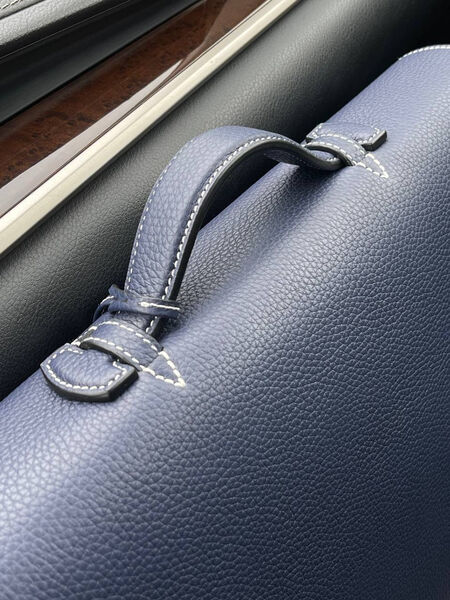 Мужской портфель Hermès мужской кожа синий 108400-8