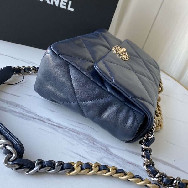 Сумка Chanel (30 см) женский кожа синий 73564-5