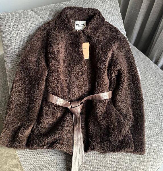 Дубленка Miu Miu женский кожа 168331