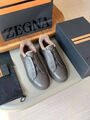Мужские кеды Zegna мужской кожа 170229-2