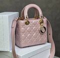 Сумка Christian Dior Lady женский кожа розовый 194009-1