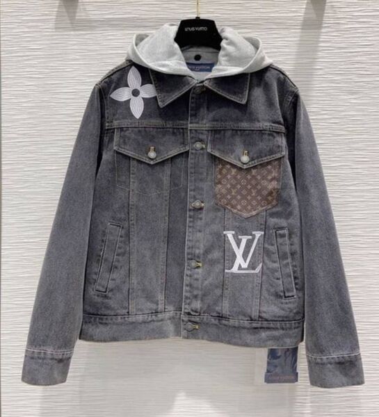 Куртка джинсовка Louis Vuitton женский джинса графитовый 142307