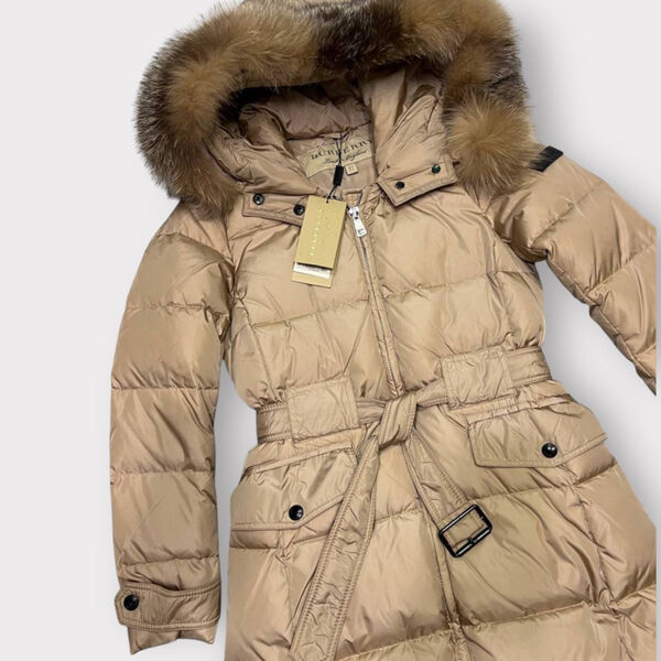 Пуховик Burberry женский бежевый 166913-2
