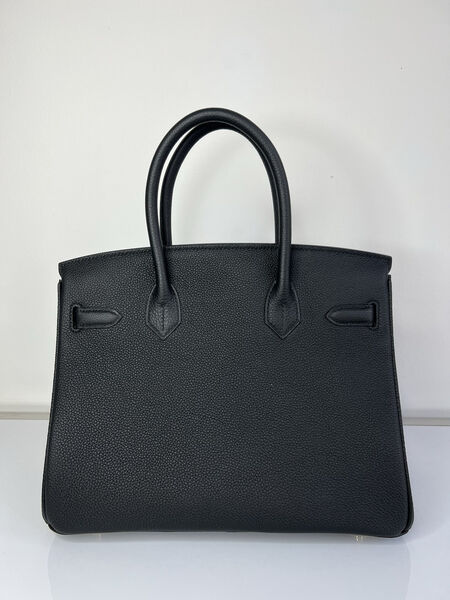Сумка Hermès Birkin 30 ручная работа женский кожа черный 100628-3