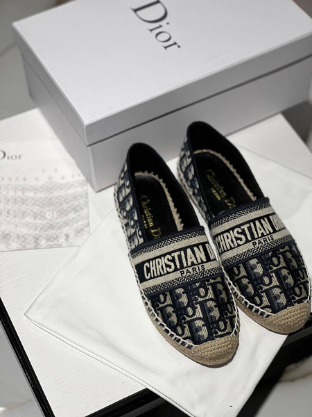 Эспадрильи Christian Dior женский текстиль бежевый 91340-5