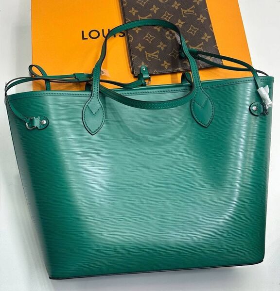 Сумка Louis Vuitton женский кожа epi бирюзовый 187011