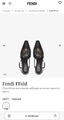 Туфли Fendi женский кожа черный 188779-2