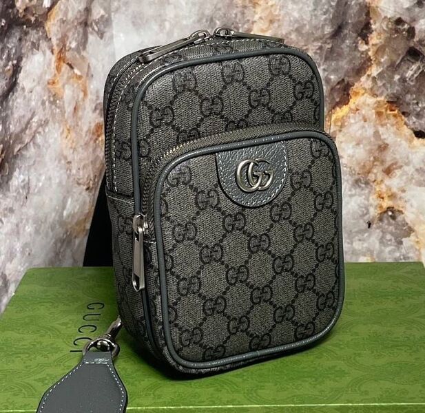 Мужская сумка мессенджер Gucci мужской текстиль 120430