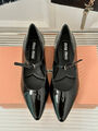 Туфли Miu Miu женский кожа черный 157179-7