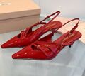Туфли Miu Miu женский кожа chèvre винный 133775