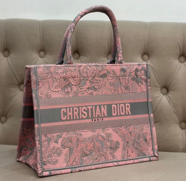Сумка Christian Dior Book 41 женский текстиль розовый 120994