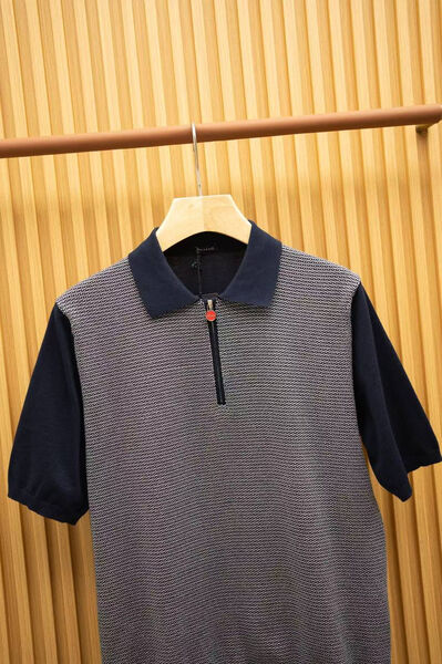 Мужское поло Kiton мужской графитовый 175034-3