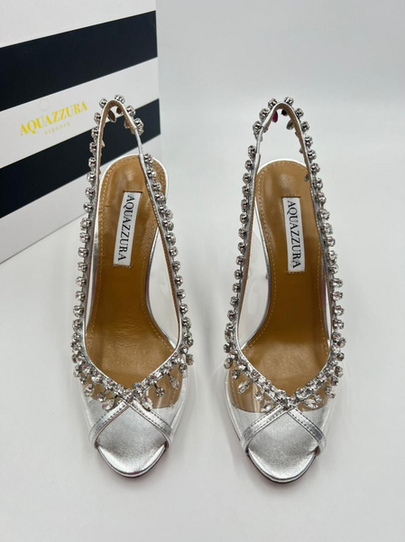Босоножки Aquazzura женский графитовый 11759-2