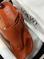 Шлепки Loewe женский кожа бежевый 154952-4