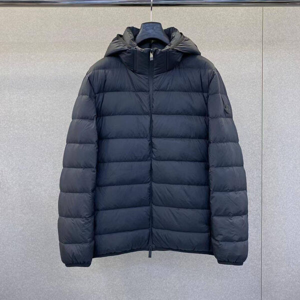 Мужской пуховик Moncler мужской синий 200563-4